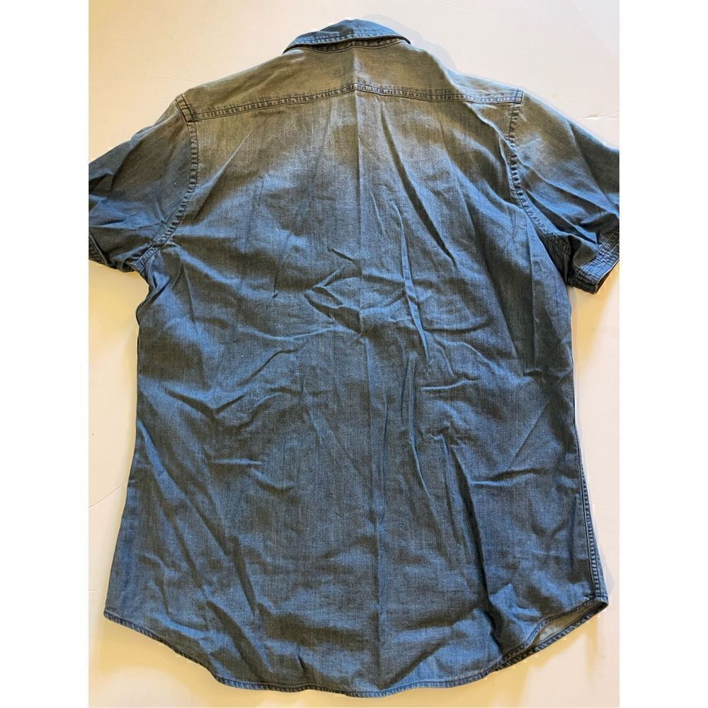 Express Denim Button Down Collared Shirt - Picture 4 of 4